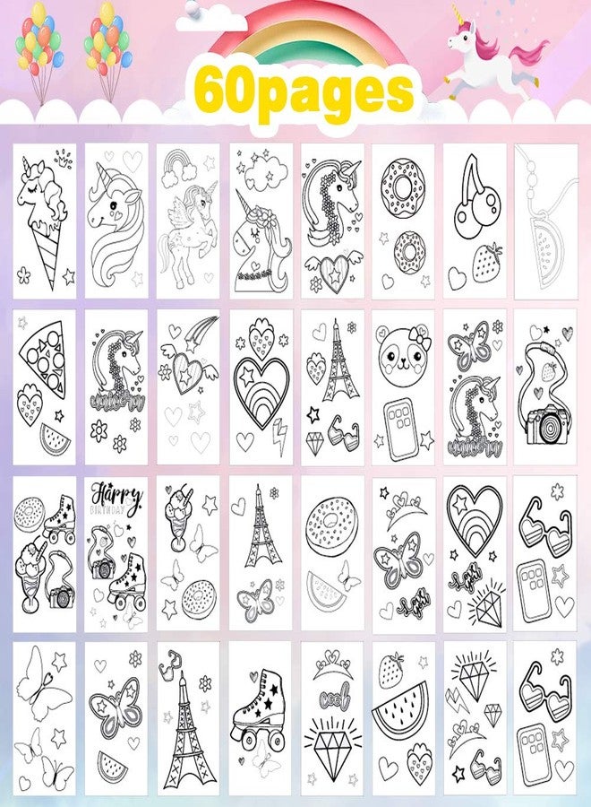 YOYTOO Unicorn Coloring Book Set with Coloring Pages & Colored Pencils, Art Supplies for Kids Ages 4-6-8, Arts Crafts Travel Coloring Kit for Girls 4 5 6 7 8 Year Old Birthday Christmas Gifts - Image 2